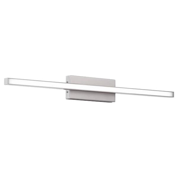 Dweled Parallax 24in LED Wall Sconce 3-CCT 2700K-3000K-3500K Set to 3000K in Brushed Nickel WS-73124 - main